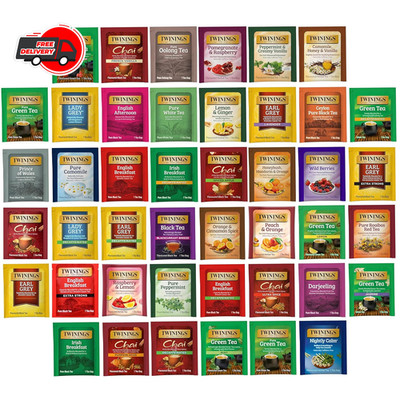Twinings Tea Bag Sampler Assortment 44 Count Variety Pack of Unique Flavors
