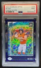 2024 Donruss Optic Bo Nix Purple Scope Rated Rookie #209 Broncos PSA 9