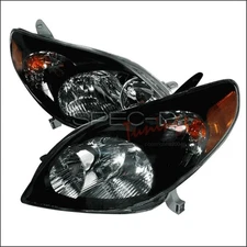 Spec-D Tuning 2LH-TRIX03JM-KS Crystal Housing Headlights for 03 to 08 Toyota ...
