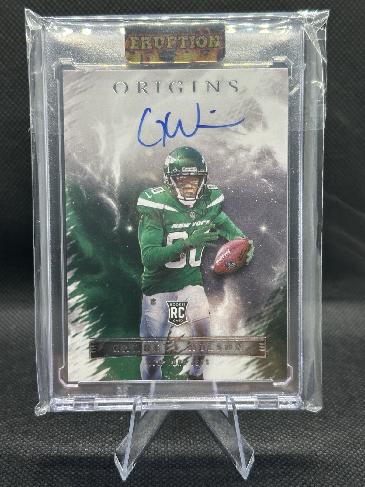 Garrett Wilson Panini National Treasures Rookie Treasures Autograph Relic #GWI Base