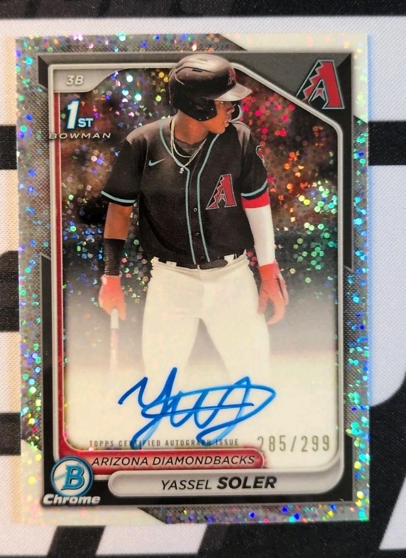 2024 Bowman Chrome Yassel Soler #CPA-YSO Auto Speckle Refractor /299 1st