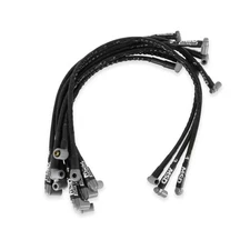 31351 Sleeved Spark Plug Wires for SBC over valve cover, HEI