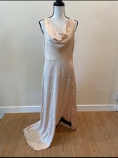 SHEIN Nude Bodycon Front Slit Dress