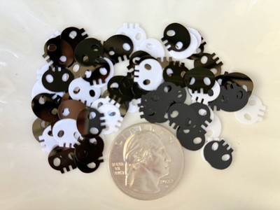 50g Halloween Spooky Skull Loose Sequins Scrapbooking Crafting Party Deco 9x10m