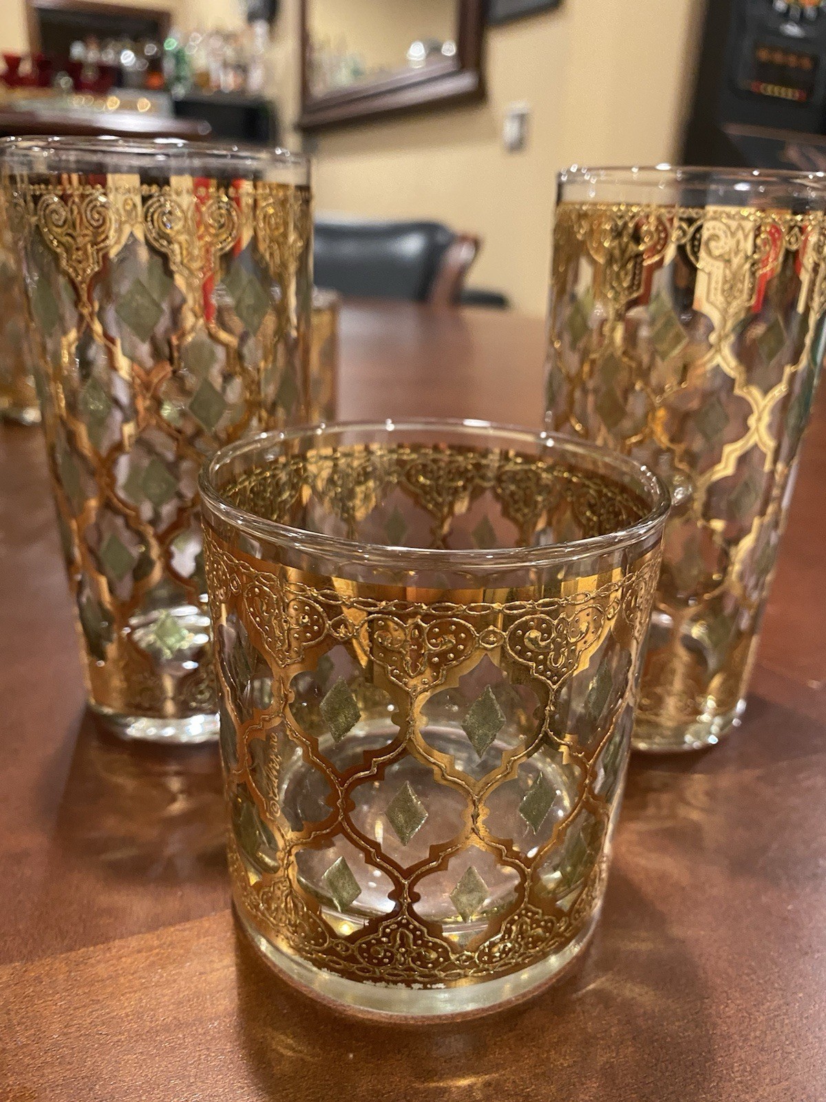 Ultimate 16 Pc Culver  22K Gold Valencia Set-Highball, Lowball, Ice Bucket +more