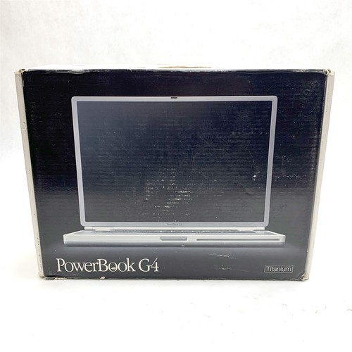 Apple PowerBook G4 A1001 Titanium 15.3" Untested, Original Box, 3 Battery Packs - Picture 10 of 11