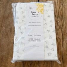 BURTS BEES BABY bee crib sheet