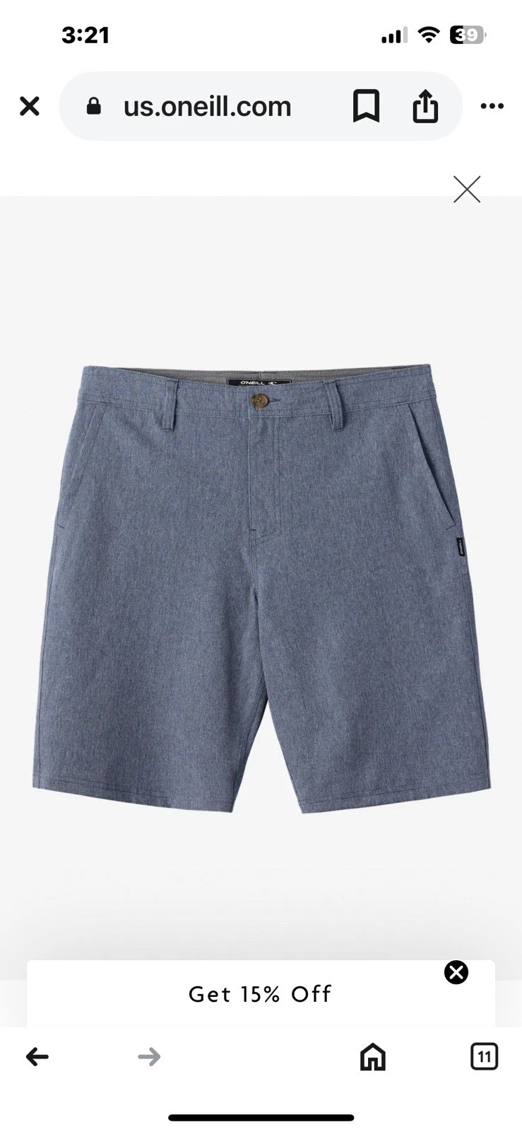 O'Neill HYBRID Hyperfreak Pro Stretch 21" HybridShorts Reg Sz 34 HYPERDRY EUC