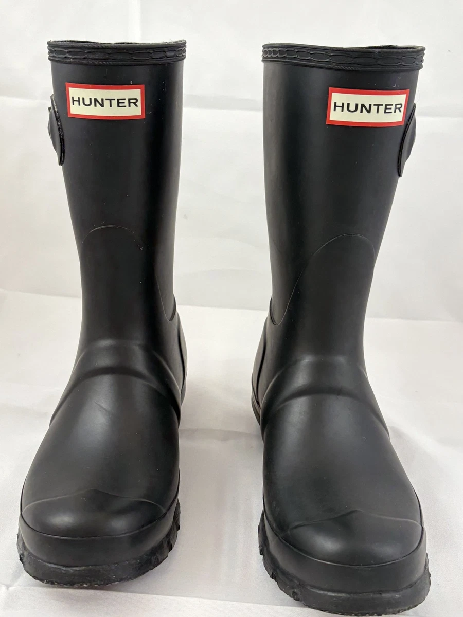 Hunter Original Short Black Boots for Women for sale | eBay