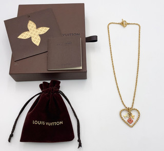 Collana originale Louis Vuitton M65951 dolce monogramma nel mio cuore GP con scatola BA090426
