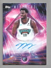 2025-26 Topps Midnight Dark Matter AUTO Dusk #DMA-JJ Jaren Jackson Jr. 25/75