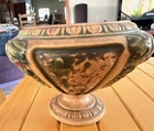 Antique Roseville Art Pottery Florentine Compote Footed Vase 4" Tall