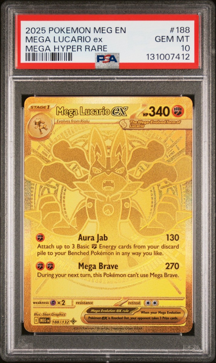 2025 POKEMON MEG EN-MEGA EVOLUTION MEGA HYPER RARE #188 MEGA