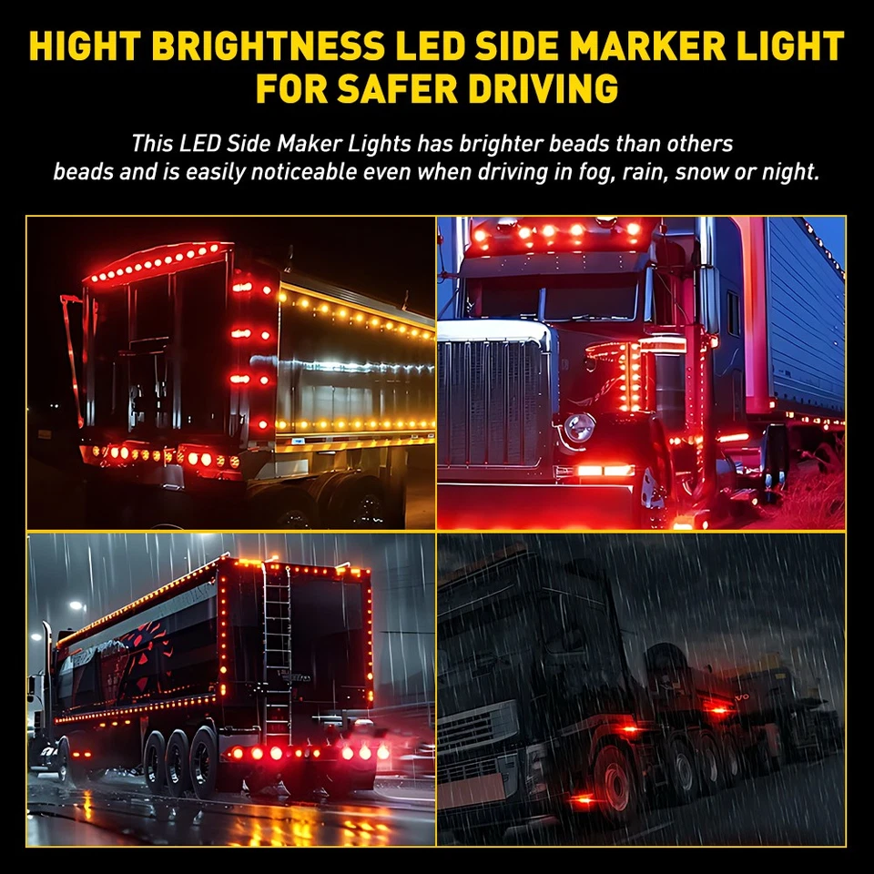 Luz Estroboscópica LED Intermitentes Luces de Advertencia Rojo Modos Dual Lámparas 20-200X Universal Foto 4 de 4