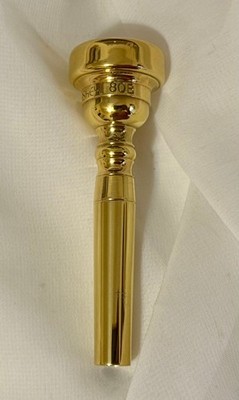 LASKEY 80B Trumpet mthp GOLD PLATE 22 throat