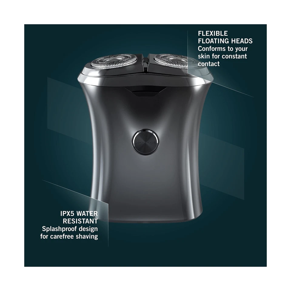 Perry Ellis Afeitadora Eléctrica para Hombre, Afeitadora Inalámbrica con Doble Rotación... Envío Rápido Foto 4 de 4