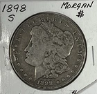 1898-S  Morgan Dollar : Very Good  VG