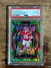 2024 PANINI SELECT PATRICK MAHOMES II # 33 NEON GREEN SHOCK - PSA 10 GEM MT /599
