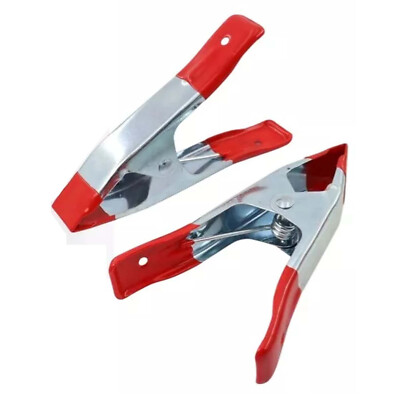 2x Metall Federklemmen 6 Zoll stark Set Klemme Soft Grip Handwerk Cover Clips Foto