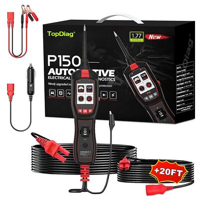 Topdiag P150 Power Circuit Probe Kit Fuel Injector Test Voltage Tester 6-30V US