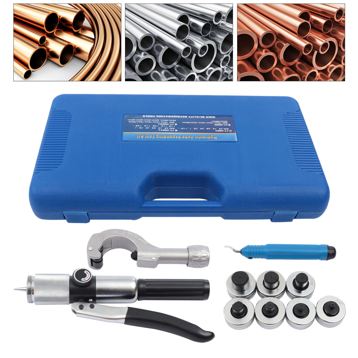 Hydraulic Expander SWAGING Tool Kit 3/8#034;~1-1/8#034; Copper Tube  Expander Tool CT-300 eBay