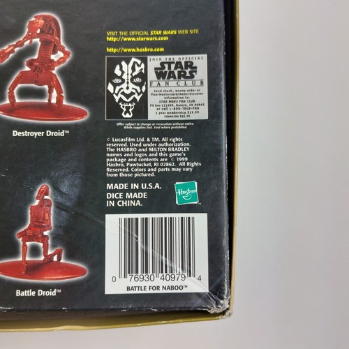 Star Wars Episode I Battle for Naboo 3-D Action Game - 1999 Hasbro Collectible - Picture 2 of 12