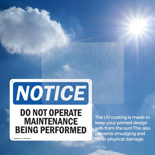 (2 Pack) Do Not Operate Maintenance Being Performed OSHA Notice Sign Decal Metal - 第 7/23 張圖片