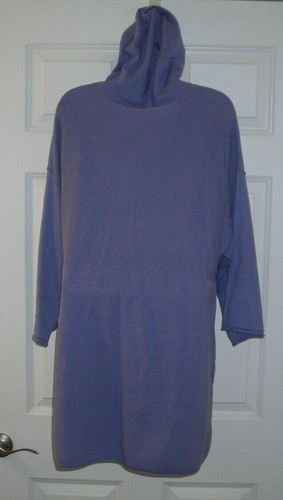 Pure Jill, full zip, hooded tunic, lt purple, size M - Picture 2 of 3