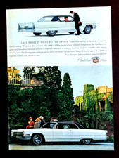 Cadillac Coupe Deville Original 1966 Vintage Print Ad