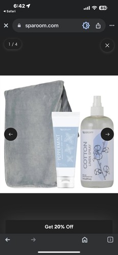 SpaRoom Acogedor Kit - Menta y Algodón Lino Spray Set de Regalo - Imagen 2 de 6