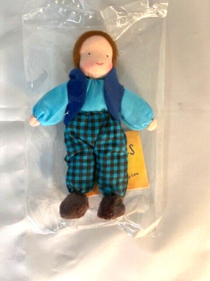 NEW Adorable!!  Red Haired Father Handmade Dollhouse Evi Waldorf Doll