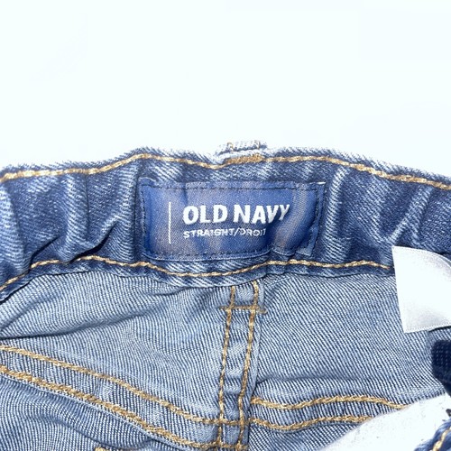 Preowned- Old Navy adjustable Straight Denim Jeans Boys (Size 7) - Picture 4 of 8
