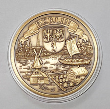 Berlino storica + stemma 1755-69 bronzo Ø40mm con certificato