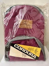 Vintage BLACK SHEEP Teardrop Pack Backpack Hiking Bag Cranberry Gray 17x13 NOS