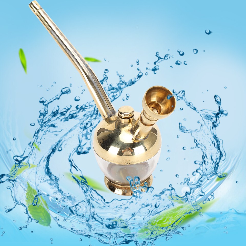 Filtered Water Pipe Portable Mini Brass Vintage Removable Smoking Pipes