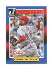 2014 Donruss The Rookies #64 Carlos Contreras Cincinnati Reds rookie card