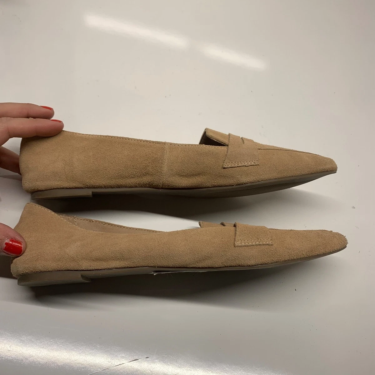 Steve madden feather camel suede sale