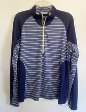 Annika Cutter Buck Women XL Long Sleeve Chameleon Colorblock  1/2 Zip Dry Tec