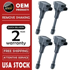 Pack of 4 Ignition Coil For Nissan Altima Cube Rogue Infiniti FX50 UF549