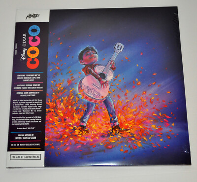 Disney COCO Original Soundtrack Mondo Exclusive Splatter Vinyl 2LP New