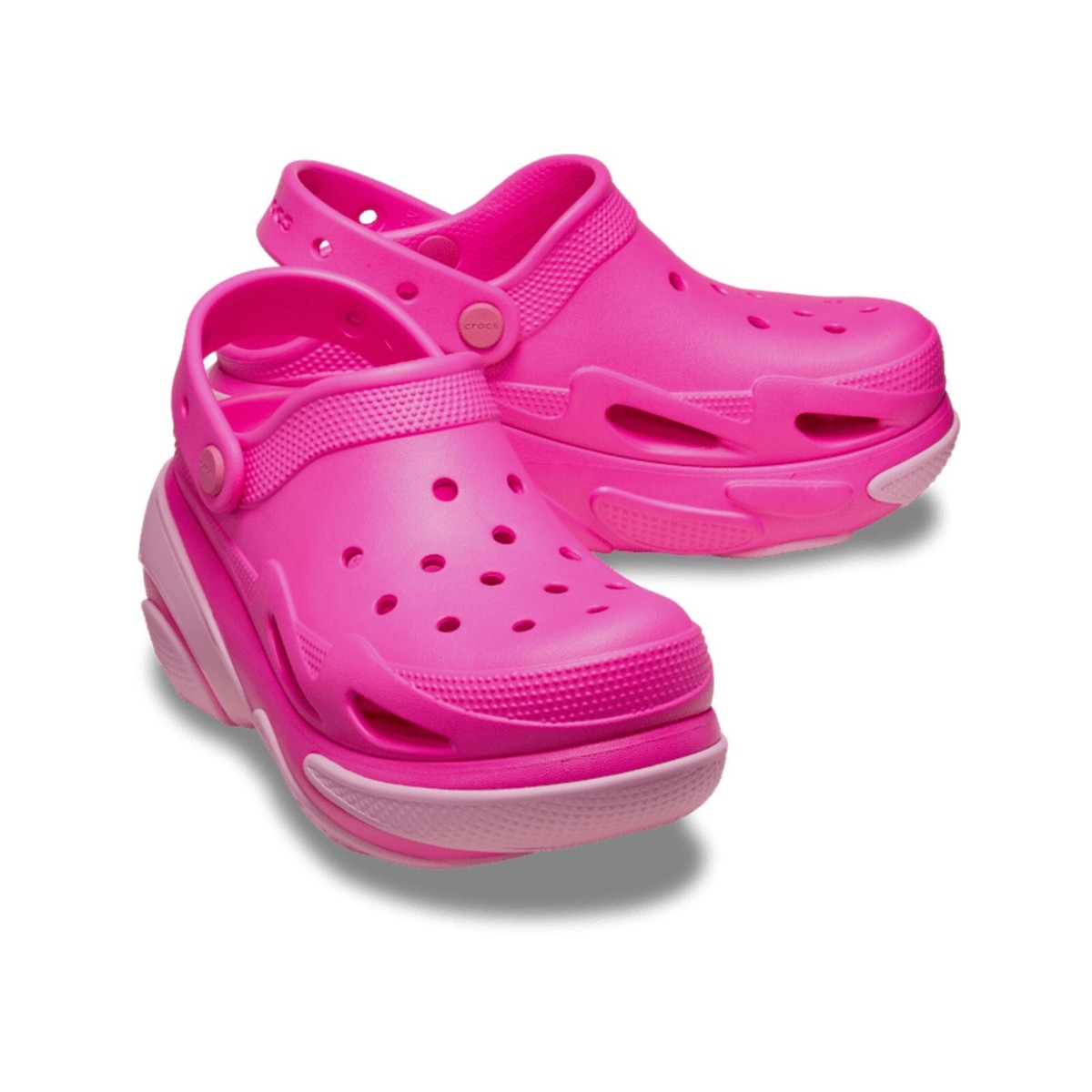 【CROCS】Bubble Crush Clog ★7cm★厚底/兼用★Pink-Crush NEW CROCS BUBBLE CRUSH CLOG 210061-6TW PINK UNISEX | eBay