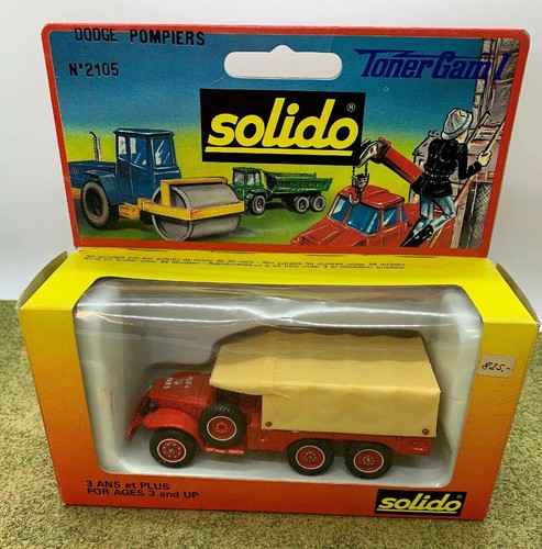 SOLIDO TONER GAM I Dodge Pompiers No. Vehículo diecast de metal 2105 - Imagen 9 de 12