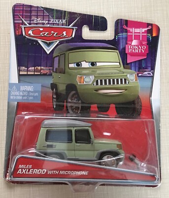 DISNEY PIXAR CARS MILES AXLEROD WITH MICROPHONE NEW TOKYO PARTY