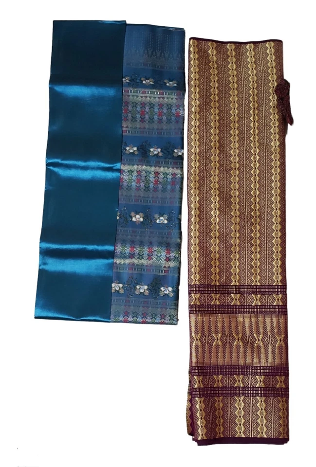 Lot of Traditional Thai Textiles/Traditional Fabrics & Scrunchie/Purse/Pant - Image 4 of 4