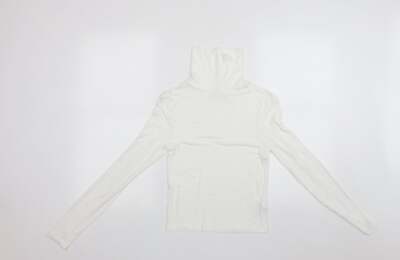 Divided Damen Pullover weiß Rollkragen Viskosemischung Größe S