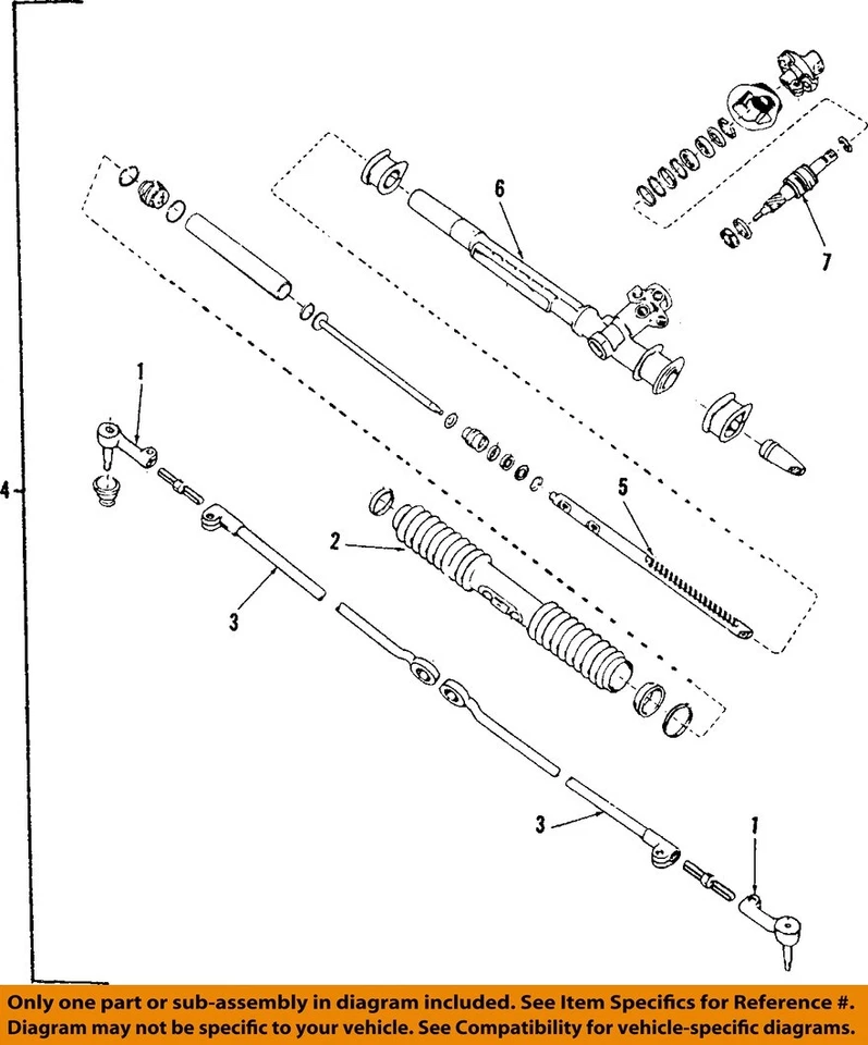 Used Rack and Pinion Assembly fits: 1993 Buick Skylark Power Rack and Pinion Gra - Изображение 3 из 4