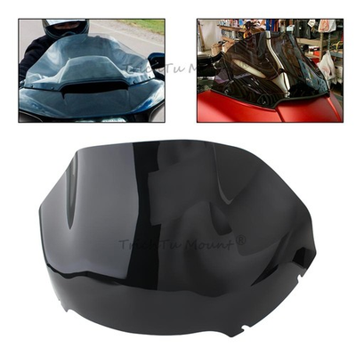 #ad 13quot; Black Wave Windshield Windscreen For Harley Davidson Road Glide FLTRX 15 up $69.89