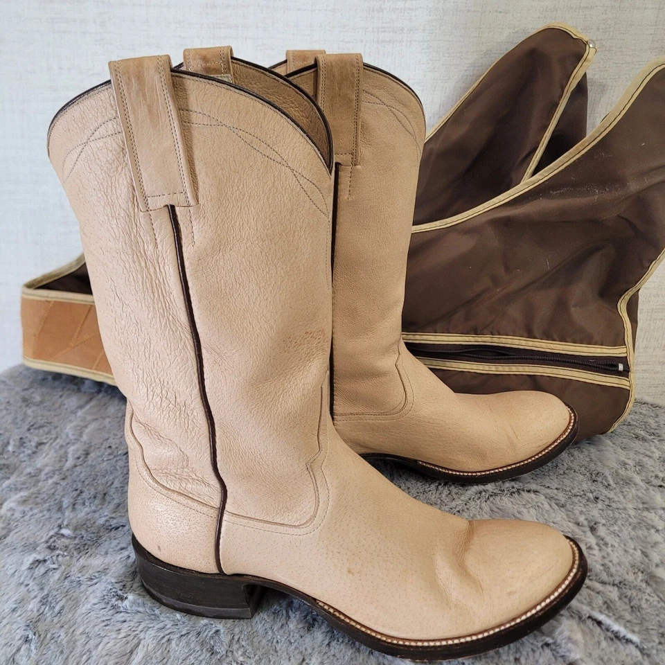 Botas vaqueras Rios of Mercedes nobuck para mujer 7B tostadas vintage 0360 3228 Foto 3 de 4