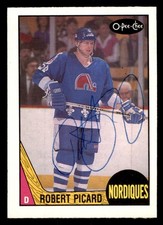 1987 OPC O-Pee-Chee Hockey #248 Robert Picard Signed Autograph (no COA)