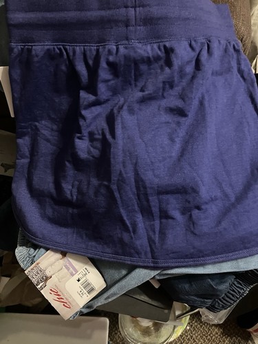 Skirt -Shorts Skort EVERLAST Sport Cotton Knit Waist BLUISHPURPLE Size S Woman’s - Picture 4 of 4